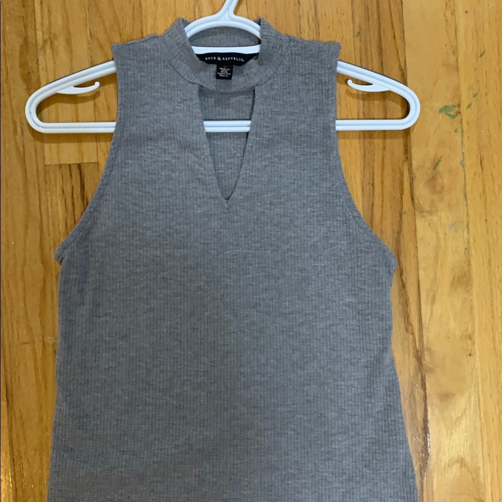 High neck tank top